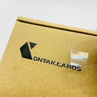 Etiqueta adhesiva de Metal para tarjeta de regalo, logotipo de marca en relieve personalizado 3D