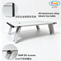 Table pliante moderne en alliage d'aluminium pour l'extérieur, idéale pour la plage, le camping et les pique-niques