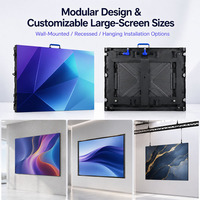 Pantalla LED de Video Portátil de Alta Resolución a Todo Color, Resistente al Agua, para Alquiler, Cartelera Publicitaria Interior, Eventos, Hospitales