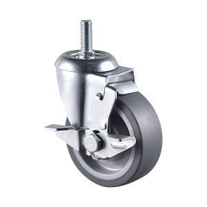 Rueda Giratoria Universal VIMA con Orificio para Perno de 4.5 Pulgadas, Gris, TPR PP, 160 kg, 200 kg, Rodamiento de Bolas de Servicio Mediano, Certificación EN12532 - Product Image 5