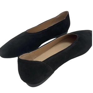 Chaussures plates décontractées pour femmes en daim de mouton 100% - Légères - Chaussures de marche d'été - Logo personnalisé - Fabrication en usine - MOQ faible - Product Image 4