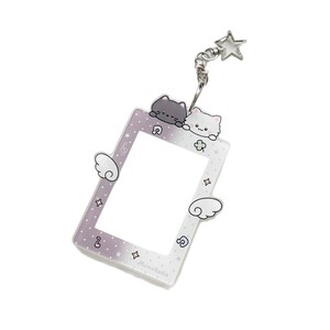 Llavero de Plástico Personalizado con Foto, Porta Tarjetas Transparente con Cierre de Estrella y Estampado Animal, para Regalo Escolar - Product Image 4