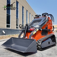 Chargeuse compacte LAWNIO avec support OEM/ODM, double pompe, double valve, forte performance de levage pour la manutention en entrepôt