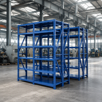 Système d'étagères de stockage de moyenne capacité OEM ODM personnalisé, étagères revêtues de peinture en poudre pour l'extension d'entrepôt