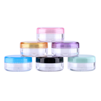 Pots en plastique de 5ml, récipients de 10ml, 15ml, 30ml, 50ml, 60ml, 100ml, 200ml, PP, transparent, flacon pour gommage à lèvres, crème cosmétique