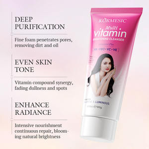 KORMESIC Marque Privée Vente en Gros 100g Nettoyant Visage Doux Multivitaminé Éclaircissant à la Glycérine VC VA VE Contrôle du Sébum - Product Image 3