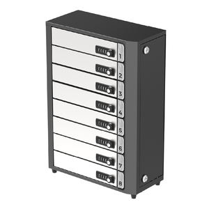 Y2 Power TIA – Armoire de recharge mobile à <span class=keywords><strong>8</strong></span> baies avec serrure de porte à code numérique – Charge simultanée jusqu'à <span class=keywords><strong>8</strong></span> appareils - Product Image 4
