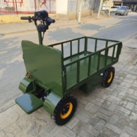 Chariot à plateforme électrique à quatre roues, très vendu, facile à utiliser, adapté à divers scénarios, personnalisable