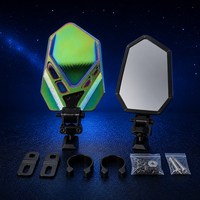 Ensemble de rétroviseurs latéraux OEM pour UTV, fixation double sur barre anti-roulis, design réglable pour accessoires de véhicules tout-terrain ATV SxS