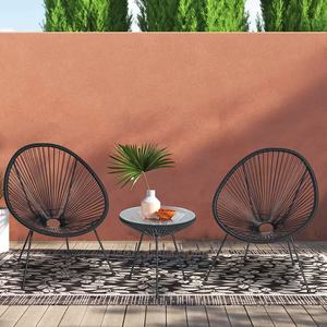 Chaise <span class=keywords><strong>Acapulco</strong></span> à empiler en rotin, chaise de patio en corde, meubles d'intérieur et d'extérieur, jardin, vente chaude - Product Image 2