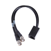 ملحقات كاميرات المراقبة: محول BNC إلى RJ45 منخفض السعر، محول فيديو وطاقة إلكتروني متحد المحور 2 في 1 بطول قابل للتخصيص