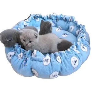 ペットの巣マットカスタム暖かい快適なソファベッド両面ペットベッド犬猫の巣メーカー卸売