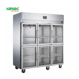 1400L 저장 용량 R290 냉매 220V 상업용 주방 정전기 냉각 냉장고