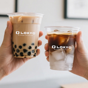 Ly nhựa dùng một lần đựng trà sữa trân châu, sinh tố, cà phê đá, đồ uống lạnh in logo tùy chỉnh LOKYO 500ml 16oz - Product Image 2