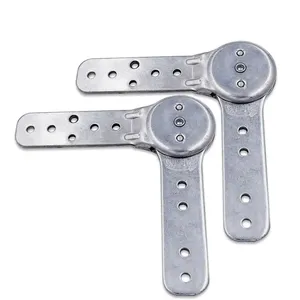 2pcs Mécanisme de charnière de canapé-lit pliant Joint de réglage à 5 positions pour accoudoir de canapé, appui-tête, dossier Quincaillerie de meubles - Product Image 2