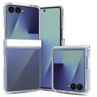 Coque magnétique transparente 2-en-1 antichoc avec pare-chocs latéral pour Samsung Z Fold 8, compatible avec le téléphone pliable Z Flip 8