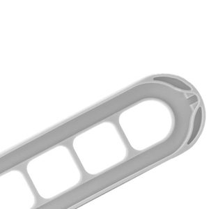 Appendiabiti in plastica 33x5,5 cm bianchi, confezione da 6 con gancio girevole per l'organizzazione e la conservazione dei vestiti - Product Image 4