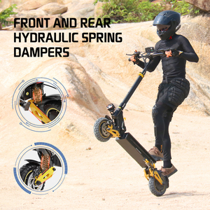 Ienyrid Adult Two-wheel E Scooter Dual Motor Off Road Fat Tire <b>Foldable</b> Skateboard Smart Control Kick Ie-es1 E-scoote - Product Image 1