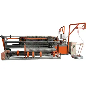 Fully Automatic Chain Link Wire Fence Diamond Mesh Making Machine Playground Diamond Mesh Making Machine Factory