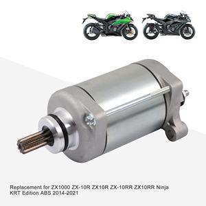 GOOFIT Moteur de démarrage électrique de moto de remplacement pour ZX1000 ZX-10R <span class=keywords><strong>ZX10R</strong></span> ZX-10RR ZX10RR Ninja KRT Edition ABS 2014-2021 - Product Image 5