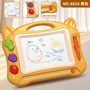 Tableau à dessin magnétique pour enfants, tableau d'écriture en plastique effaçable avec tampons et chevalet, jouet unisexe de 2 à 4 ans - Product Image 4