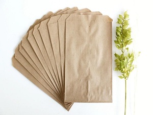 V Bottom Kraft Paper Classic Packaging <b>Bags</b> for Bakery Food Retail Applications with Custom Printing Options and <b>Bread</b> Use - Product Image 1