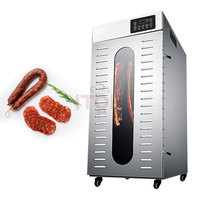 Machine de séchage de saucisses et de bacon domestique à vente rapide, 25 kg/fois, sécheuse alimentaire industrielle pour viande de bœuf séchée