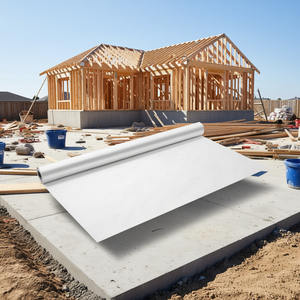 Lámina de Plástico Blanca de Alta Resistencia de 9 x 75 Pies, 0.13 mm de Grosor, Barrera de Vapor para Uso Residencial - Product Image 2