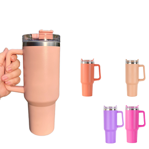 Tumbler en acier inoxydable de 40 oz expédié des États-Unis pour gravure laser personnalisée, poignée flexible, <span class=keywords><strong>mug</strong></span> de voyage pour infirmières, utilisation de l'eau H1.0 - Product Image 4