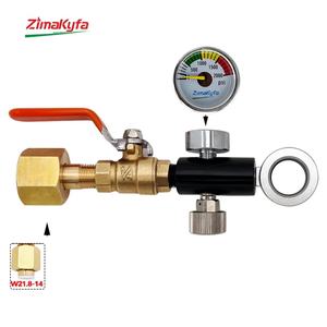 Adaptador de válvula de presión Sodastream - Compatible con botellas DUO/Terra/Art, herramienta de recarga de agua con gas DIY, latón OEM - Product Image 3