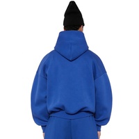 Sweat à capuche d'hiver surdimensionné brodé personnalisé de haute qualité pour homme