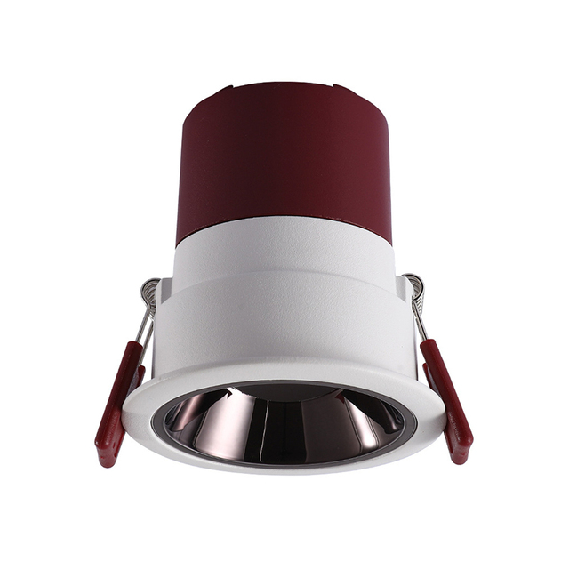Anti Glare IP44 UGR 19 Recessed 7W 9W 12W 15W 18W 20W 24W 30W 40W 50W 8 Inch Retrofit COB LED Downlight Black Luminous White Cut