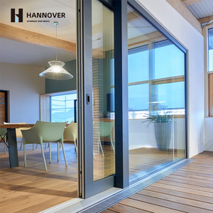 <span class=keywords><strong>Puerta</strong></span> <span class=keywords><strong>Corredera</strong></span> Panorámica de Aluminio de Alta Resistencia con <span class=keywords><strong>Doble</strong></span> Acristalamiento y Marco Delgado para Proyectos de Villas de Lujo - Product Image 1