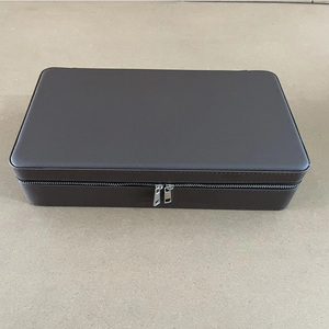 Portable Square Leather Custom Briefcase for Watches Holds 18 Watches High Quality <b>Tool</b> Watch <b>Storage</b> <b>Box</b> - Product Image 5