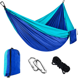 Hamac portable ultraléger en nylon pliable pour l'extérieur Équipement de camping pour la randonnée et le camping Aventures - Product Image 2