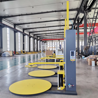 Máquina Envolvedora Neumática de Bajo Ruido, Unidad Estable para Envolver Palés en Talleres Interiores, Edificios de Oficinas y Áreas con Ruido