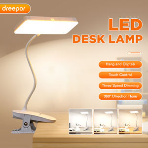 Dreepor LED lampada da scrivania portatile Touch Control lampada da tavolo per la lettura di studiare il lavoro a casa ufficio 3 modalità di colore - Product Image 2