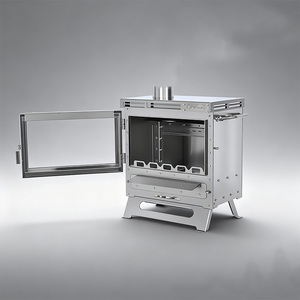 INBESTCAMP Poêle à gazole en acier inoxydable pliable pour sauna, cheminée en toile, idéal pour le camping et la randonnée, vente en gros - Product Image 1