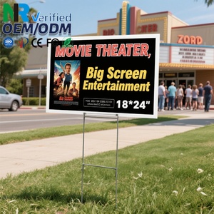 Custom High Quality 4mm Thick Outdoor Yard Sign Waterproof Printing on High-Durable <b>Plastic</b> <b>Sheet</b> with H Stake - Product Image 2