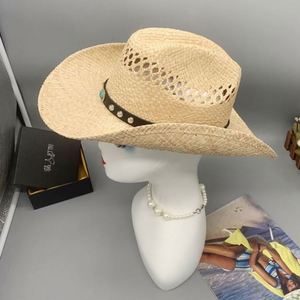 2023 Hot Selling Wholesale Custom Brand Name Sombrero Cowboy Western <b>Straw</b> <b>Hat</b> for Outdoor Travel and Fishing - Product Image 6