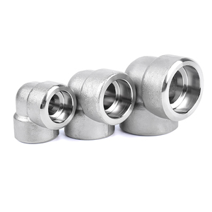 Ổ cắm áp suất cao bằng thép không gỉ 304/316L-khuỷu tay 90 độ được hàn, khớp nối chèn kỹ thuật rèn và dày 3000lb - Product Image 4