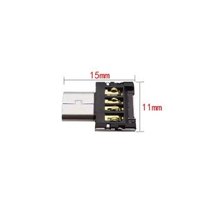 OTG Micro USB Typ C Stecker-Adapter auf USB-Buchse Datenanschluss-Konverter für Android-Telefon, Maus, Flash-Laufwerk, Tastatur - Product Image 5