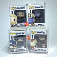Étui en acrylique personnalisé SHP pour figurines Funko Pop, figurines de dessins animés, figurines d'anime, figurines de super-héros de films, avec couvercle magnétique, protection en acrylique