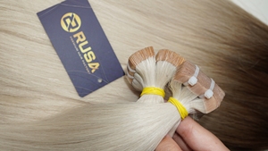 Extensiones de Cabello de Alta Calidad a Precio de Mayoreo, Mezcla de Colores o Naturales, Extensiones de Cabello con Cinta Adhesiva, Textura de Cabello Liso/Ondulado/Rizado, Personalizables - Product Image 5
