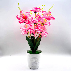 Orchidée Phalaenopsis Artificielle Qi Xing 35 cm, Fleur en Soie en Pot, Décoration Intérieure - Product Image 4