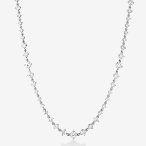 Collar <span class=keywords><strong>de</strong></span> Tenis Starlight en Oro Vermeil <span class=keywords><strong>de</strong></span> 14k, Hipoalergénico, Resistente al Deslustre, Joyería Impermeable, Collar <span class=keywords><strong>de</strong></span> Diseñador, <span class=keywords><strong>Marcas</strong></span> <span class=keywords><strong>Famosas</strong></span> - Product Image 1