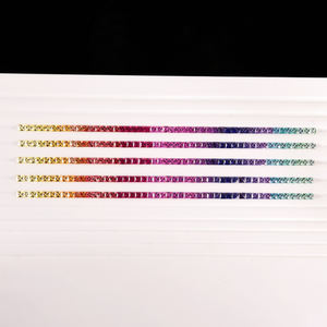 พลอยสังเคราะห์สีรุ้งแบบหลวมพลอยรูปสี่เหลี่ยมจัตุรัสตัดเป็นคอรันดัมสำหรับทำเครื่องประดับ - Product Image 6