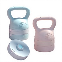 Kettlebell réglable en fer PE, modèle JY-0054, nouveau style, équipement de fitness pour femmes, utilisation à domicile, haltères pour squats, tonification et levage des fessiers