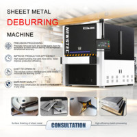 Machine de ponçage et de débavurage automatique pour métaux, machine de polissage pour l'acier, l'aluminium et toutes les surfaces métalliques, rectification et arrondissement des bords