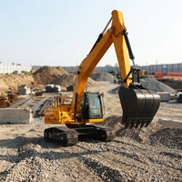 Excavadora Usada para Proyecto de Infraestructura, Excavadora Hidráulica de Segunda Mano, Construcción de Carreteras, Licitación Gubernamental, Contrato de Suministro